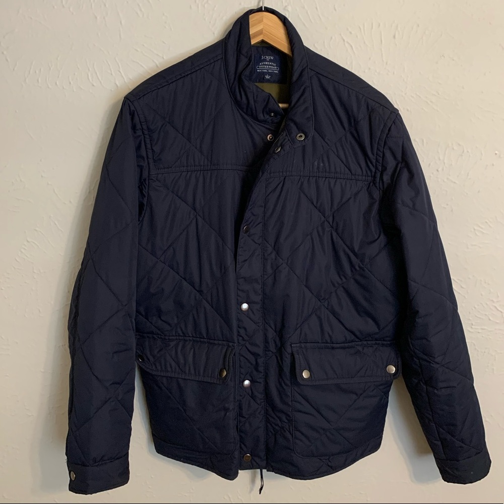 J. Crew Navy Quilted Jacket